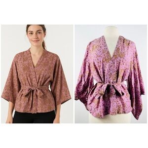 MATTA NY cotton and silk kimono jacket NWT